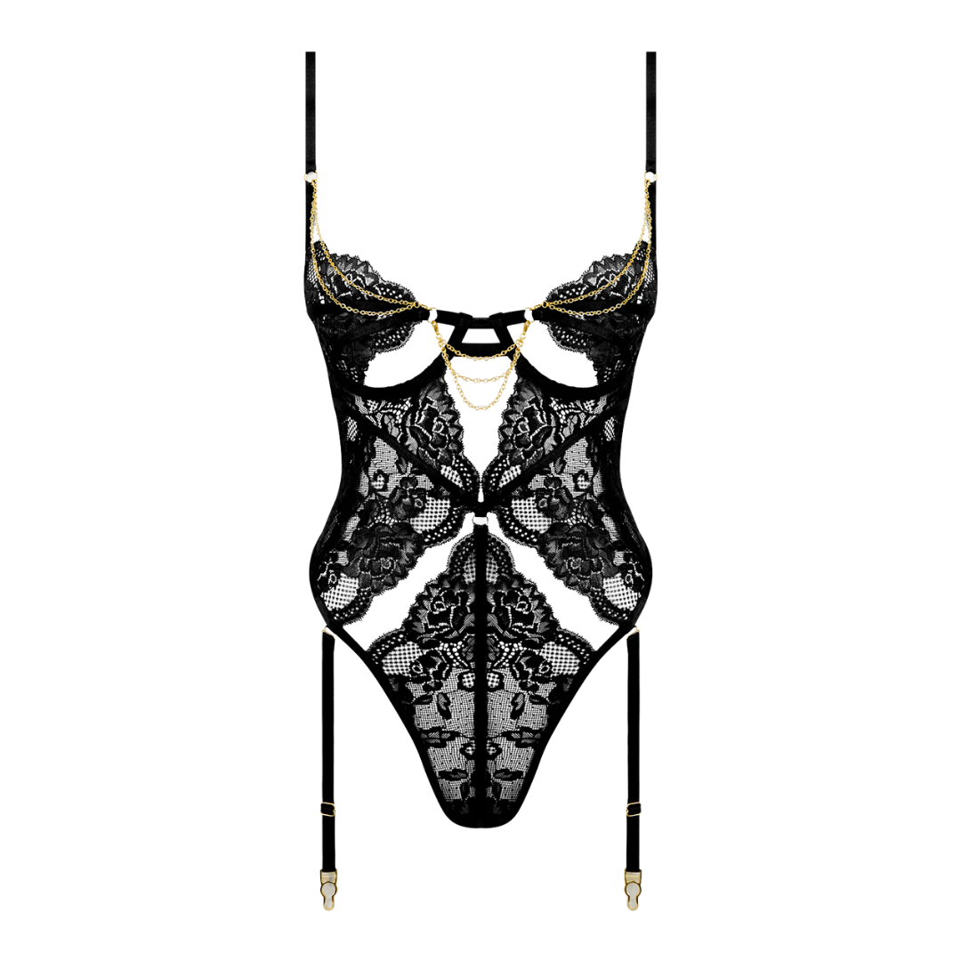 Cecily Lace & Chain Teddy