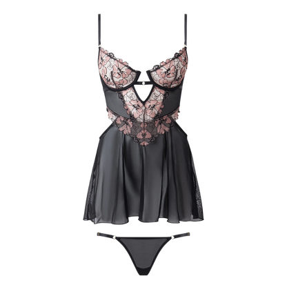 Nova Blacklight Lace Babydoll
