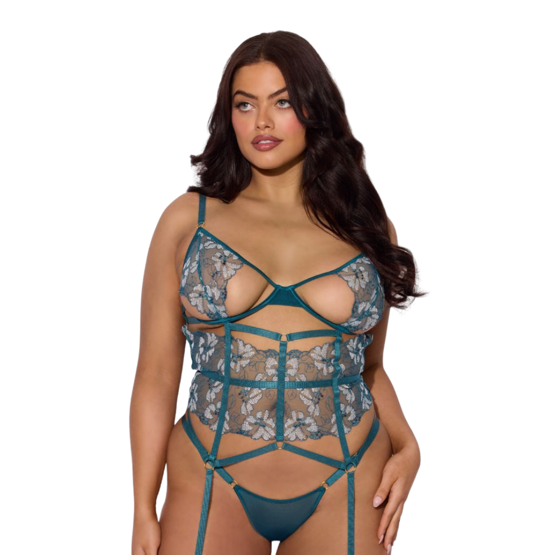 Nova Blacklight Lace Corset