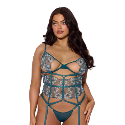 Nova Blacklight Lace Corset