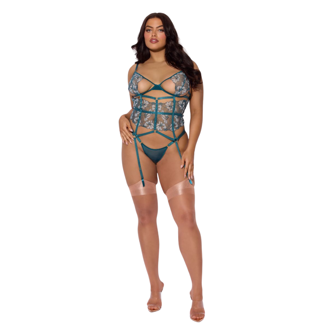 Nova Blacklight Lace Corset