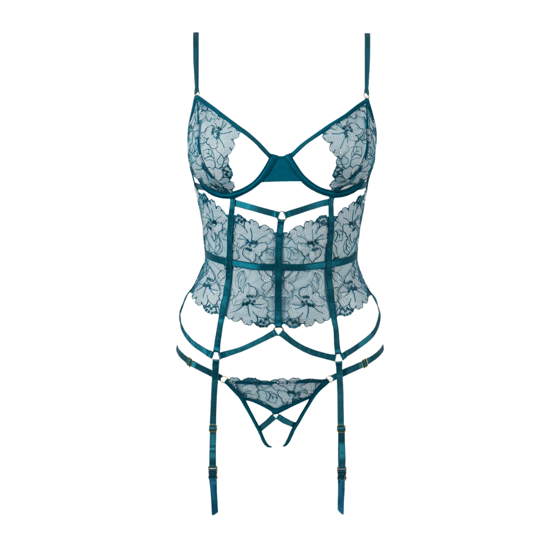 Nova Blacklight Lace Corset