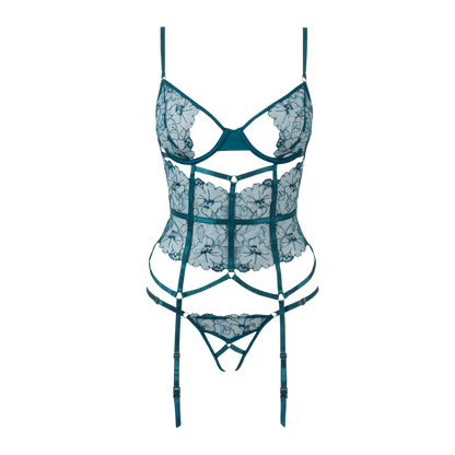 Nova Blacklight Lace Corset