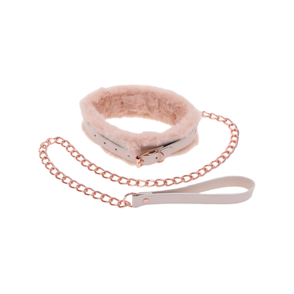 Peaches 'n CreaMe Fur Collar & Leash